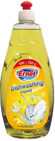 Ernet Dish Washing Liquid Lemon 750 Ml, 16/cs.