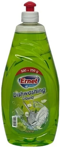 Ernet Dish Washing Liquid -Apple 750 Ml, 16/cs.