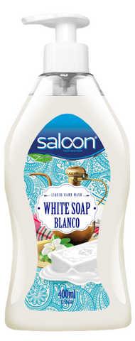 Saloon Liquid Soap -White Soap 400 Ml, 12/cs.