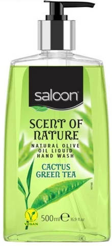 Saloon Liquid Soap Cactus & Green Tea 500 Ml, 12/cs.