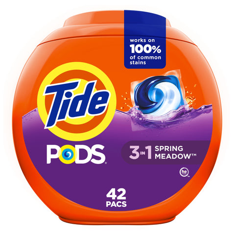 Tide Pods -Spring Meadow 42 CT, 4/cs