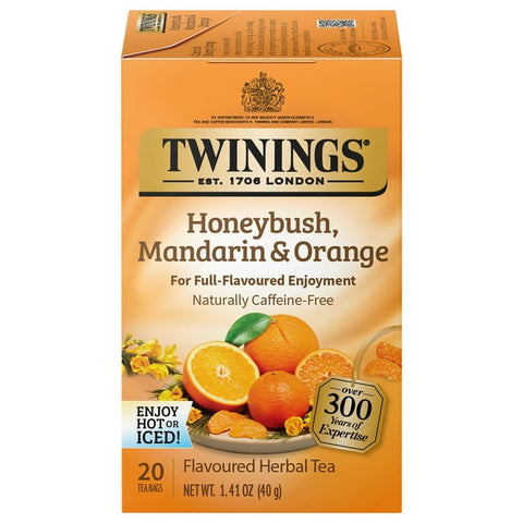 Twinings Tea -Honeybush, Mandarin & Orange 20 Ct, 6/cs. EXP: 02/12/2027