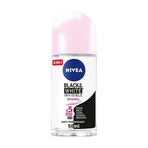 Nivea Roll-On Women -Invisible Clear 50 Ml, 12/cs.