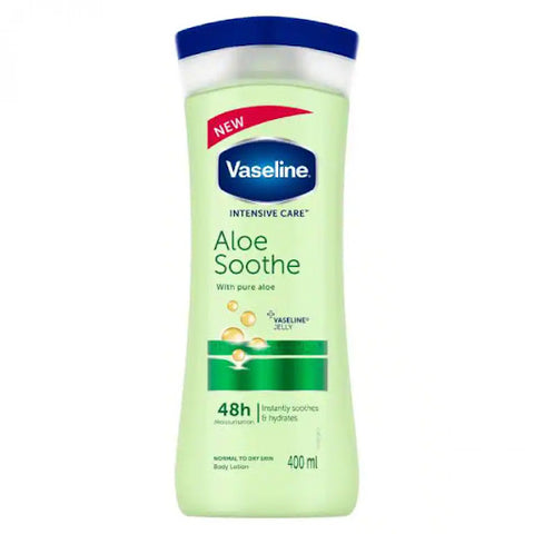 Vaseline Lotion Women Aloe Soothe 400 Ml, 12/cs.