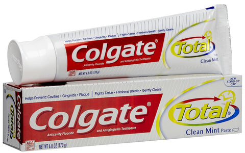 Colgate Toothpaste Total Clean Mint, 6 Oz, 24/cs.
