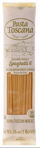 Pasta Toscana Pasta -Spaghetti 1 Lb, 12/cs. EXP: 9/11/2028