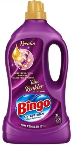 Bingo Laundry Detergent -Repair Protect All Colors 3 LT(101 Oz), 6/cs.
