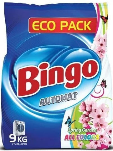 Bingo Matic Powder Detergent -Spring Garden 9 KG, 1/cs.