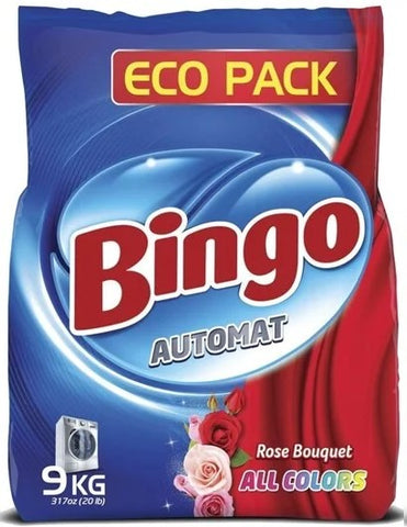 Bingo Matic Powder Detergent -Rose Bouquet 9 KG, 1/cs.