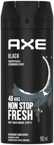Axe Body Spray -Black 150 Ml, 6/cs.