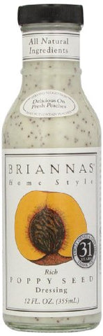 Briannas Dressing -Home Style Rich Poppy Seed  12 Oz, 6/cs EXP: 8/16/2026