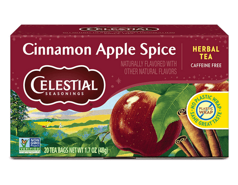 Celestial Seasoning Herbal Tea -Apple Cinnamon 20 CT, 6/cs.EXP:07/27