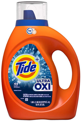 Tide Liquid Detergent -Ultra Oxi  63 Oz, 4/cs.