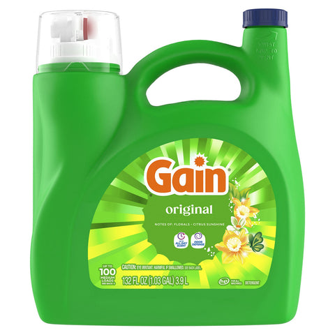 Gain Laundry Detergent -Original 132 Oz, 4/cs.