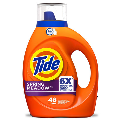 Tide Liquid Detergent -Spring Meadow 60 Oz, 4/cs.