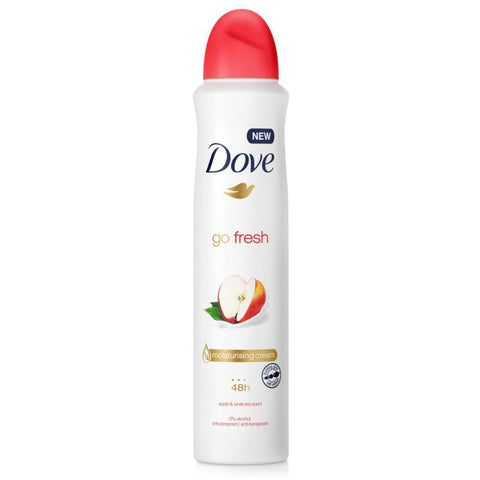 Dove Body Spray -Apple White Tea 250 Ml, 6/cs.