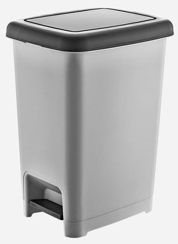 Plastic Slim Pedal Dustbin 10 LT, 18/cs.