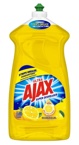 Ajax Dish Liquid -Ultra Lemon Degreaser 52 Oz, 6/cs.