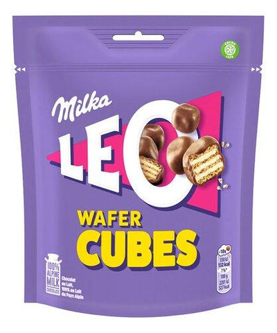 Milka Leo Wafer Cubes 150 G(5.3 Oz), 8/cs. EXP:02/26