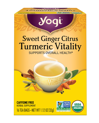 Yogi Tea -Sweet Ginger & Turmeric 16 Ct, 6/cs.