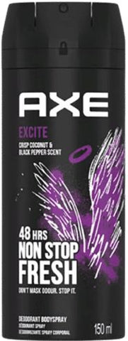 Axe Body Spray -Excite 150 Ml, 6/cs.