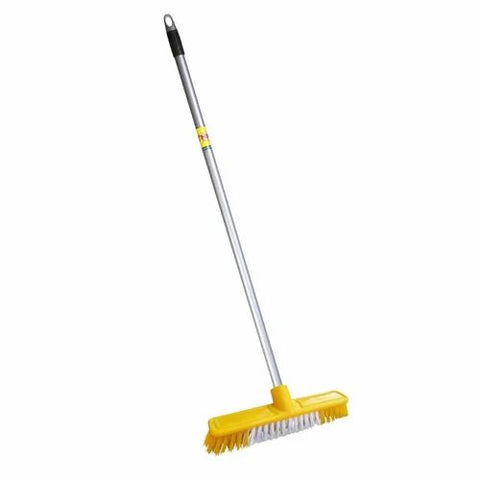 Plastic Hard Floor Brush w/Handle, 24/cs
