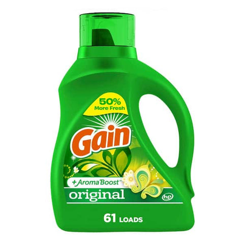 Gain Laundry Detergent -Original 88 Oz (2.6 L), 4/cs.