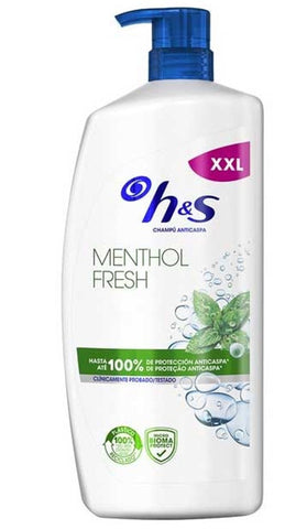 H & S Shampoo w/Pump -Menthol Fresh  1000 Ml, 4/cs.