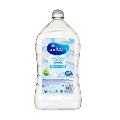Saloon Liquid Soap -White Soap 1.5 LT, 8/cs.