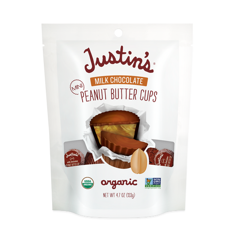 Justin's Peanut Butter Cups Milk Chocolate 4.7 Oz, 6/cs EXP: 12/10/2026