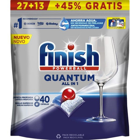 Finish Quantum Dishwasher Tabs -Fresh 40 CT, 6/cs