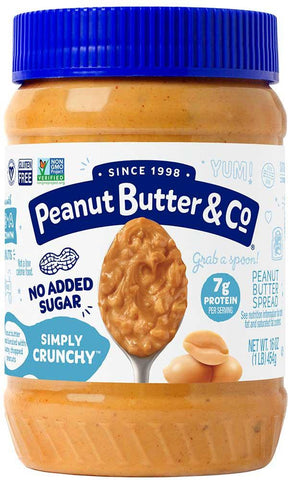 Peanut Butter & Co -Simply Crunchy Peanut Butter 16 Oz, 6/cs EXP: 01/09/2028