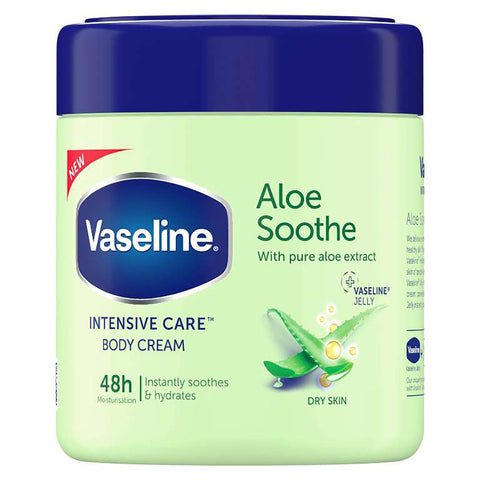 Vaseline Body Cream -Aloe Soothe 400 Ml, 6/cs.