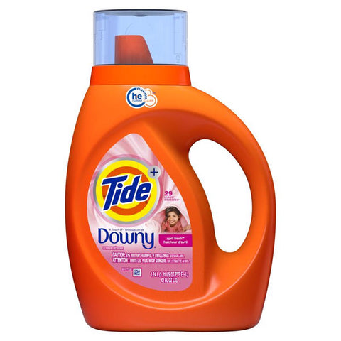 Tide Liquid Detergent -Downy April Fresh 42 Oz (1.24 L), 6/cs