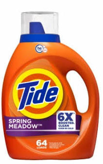 Tide Liquid Detergent -Spring Meadow 80 Oz , 4/cs