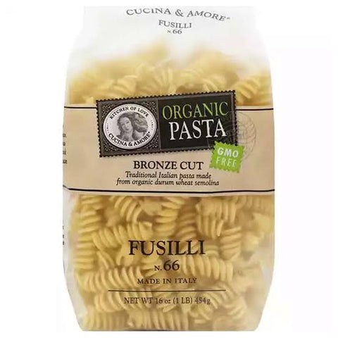 Cucina & Amore Organic Pasta -Penne Rigate 16 Oz, 12/cs. EXP: 04/28/2029