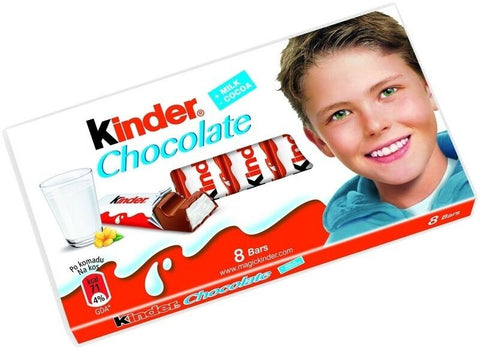 Kinder Chocolate Bar 100 Gm, 4 x 10/cs.EXP:02/04/2026 EU