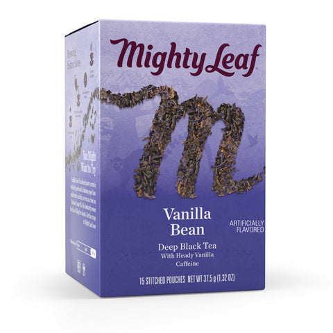 Mighty Leaf Tea- Vanilla Bean 15  CT, 6/cs.  EXP: 01/23/2027