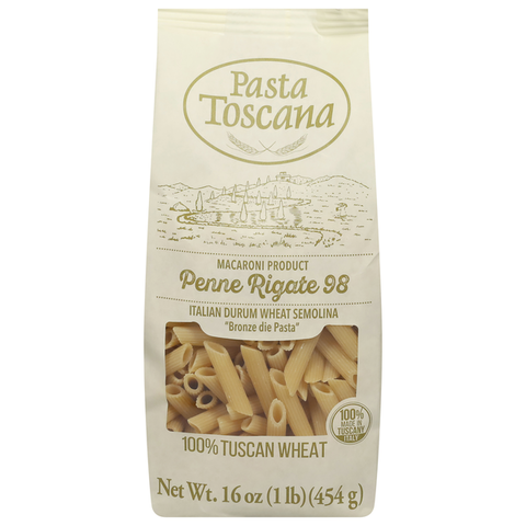 Pasta Toscana Pasta -Penne Rigate 1 Lb, 12/cs. EXP: 9/6/2028