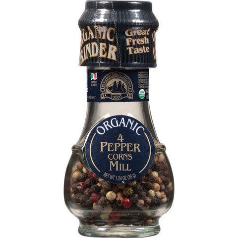 Drogheria & Alimentari Four Seasons Pepper Corns Mill 3.18 Oz, 6/cs. EXP: 12/31/2028