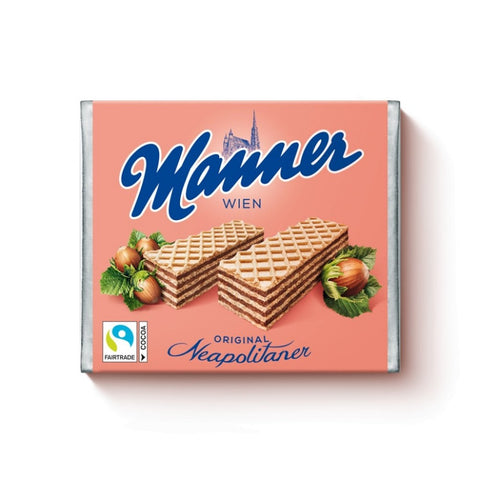 Manner Neapolitaner Hazelnut Wafers 75 G, 12/cs  EXP: 02/11/2027