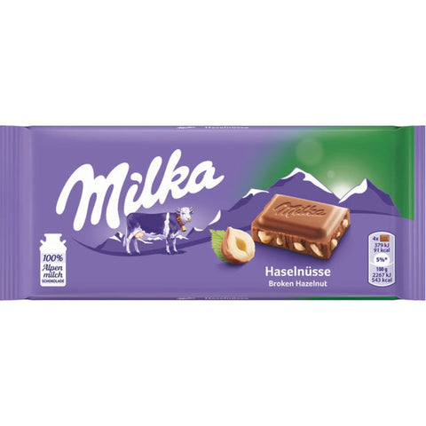 Milka Chocolate -Hazelnut 95 G, 25/cs.EXP: 10/9/2026