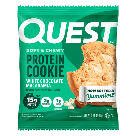 Quest Protein Bar -White Chocolate & Macadamia 2.04 Oz (58 G), 12/cs. EXP: 5/6/2027