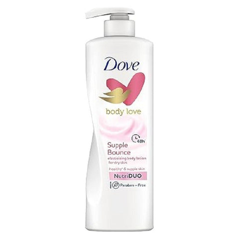 Dove Body Lotion w/Pump -Supple Bounce 400 Ml, 12/cs.