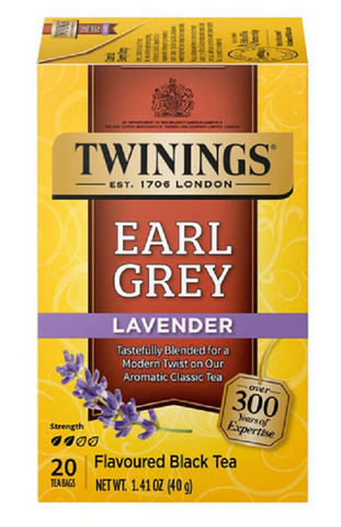 Twinings Tea -Lavender Earl Grey 20 Ct, 6/cs. Exp: 02/10/2029