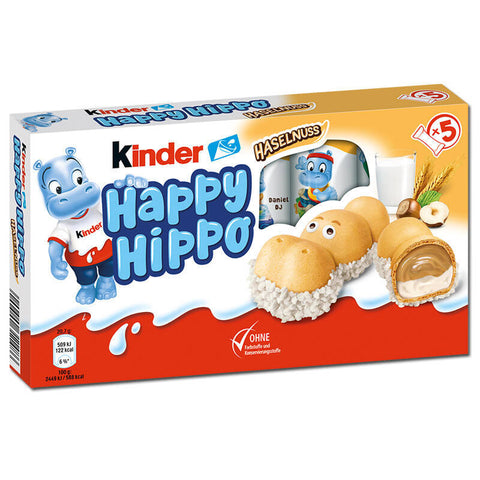 Kinder Happy Hippo Hazelnut 5 Pk. 103 g, 10/cs. Exp: 12/25