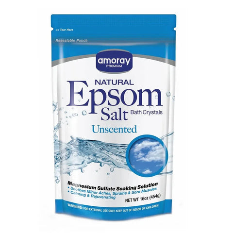 Amoray Epsom Salt Bag -Unscented 16 Oz, 12/cs.