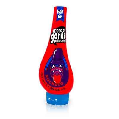 Moco De Gorilla Hair Gel Jar Squeeze -Rockero Red 11.9 Oz, 12/cs.