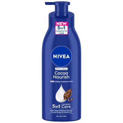 Nivea Lotion -Essential Cocoa w/Pump 400 Ml, 12/cs.