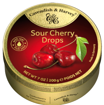 Cavendish & Harvey Fruit Hard Candy -Cherry 7 Oz, 9/cs. EXP: 2/25/2029